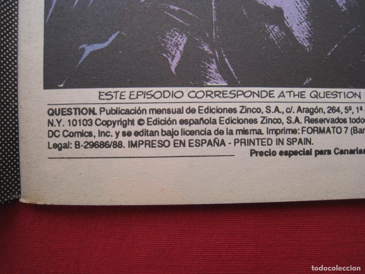 C&oacute;mics: QUESTION - N&ordm; 9 - EDICIONES ZINCO. - Foto 3