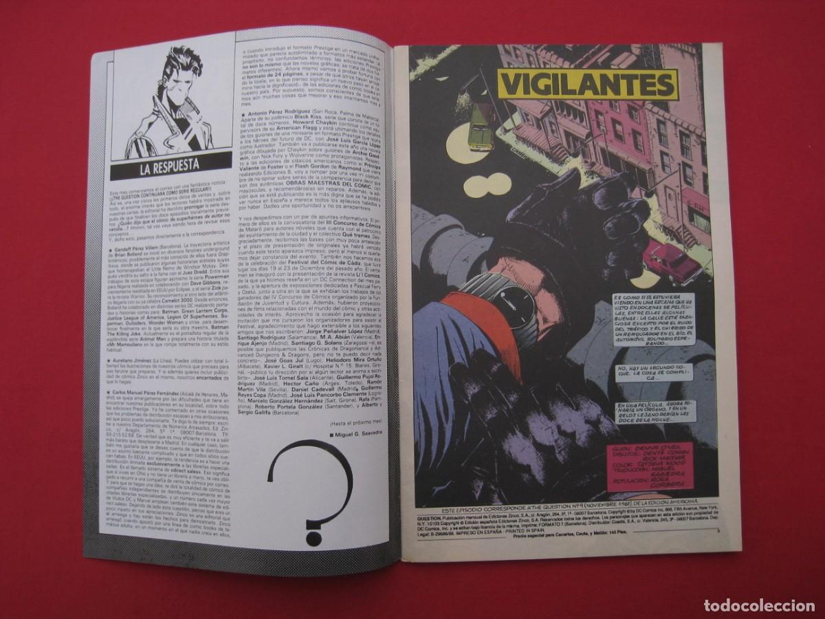C&oacute;mics: QUESTION - N&ordm; 9 - EDICIONES ZINCO. - Foto 4