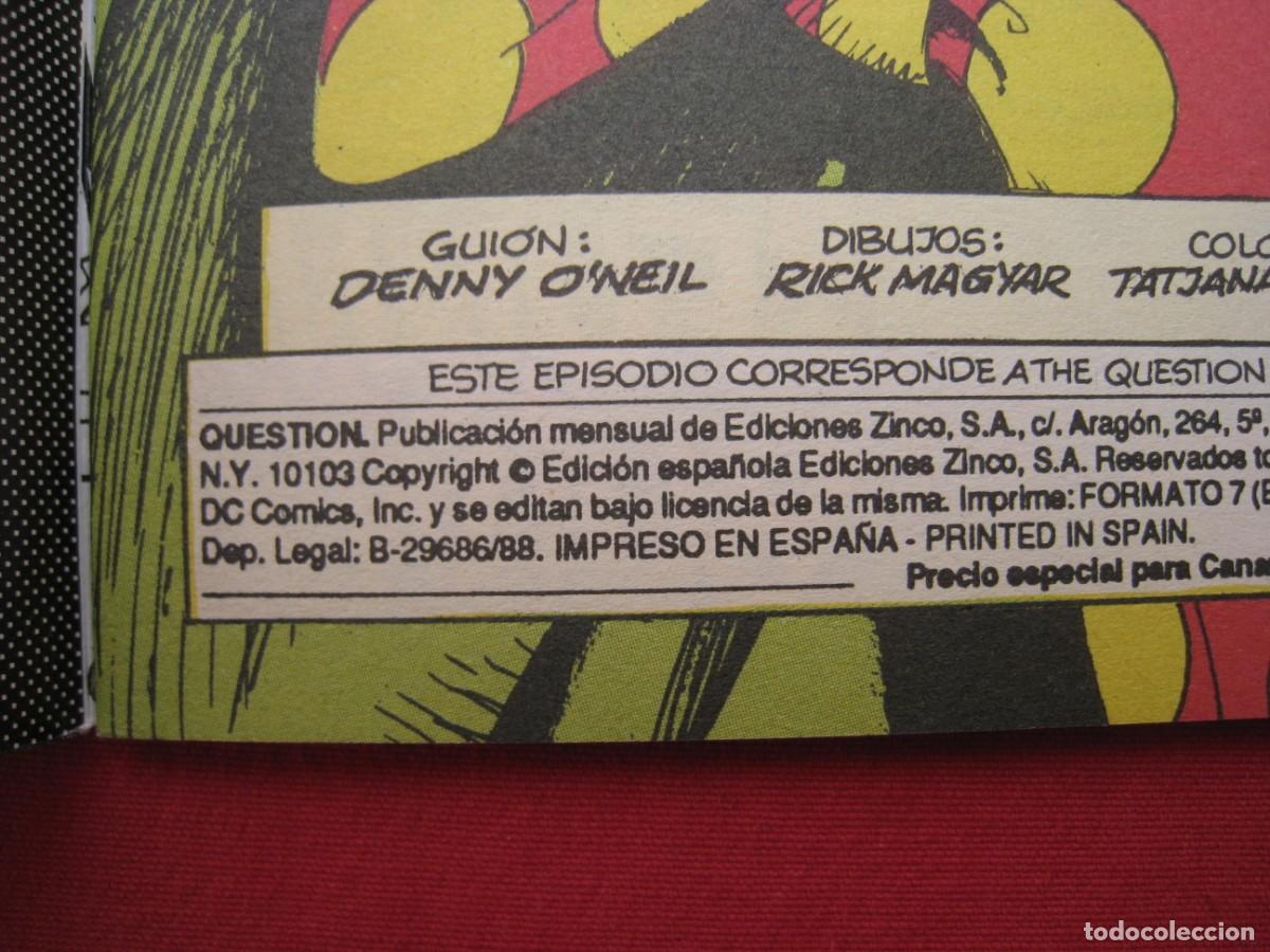 C&oacute;mics: QUESTION - N&ordm; 20 - EDICIONES ZINCO. - Foto 3