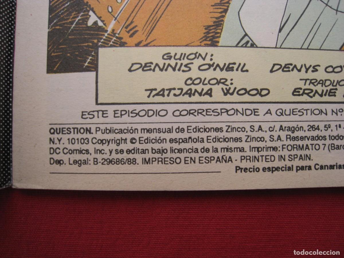 C&oacute;mics: QUESTION - N&ordm; 21 - EDICIONES ZINCO. - Foto 3