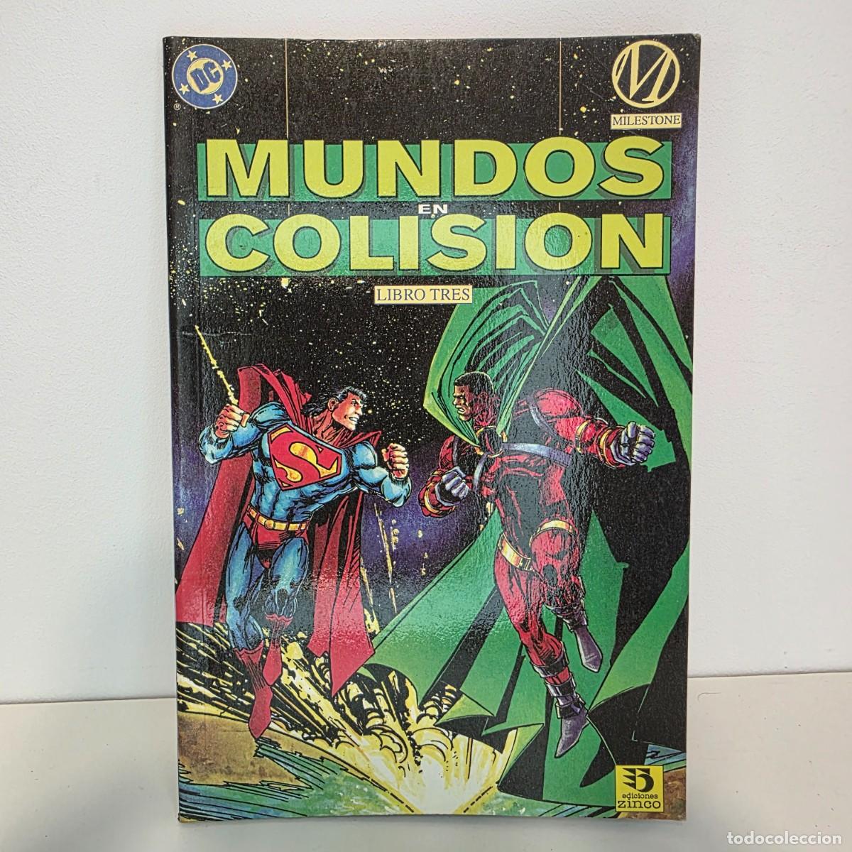 C&oacute;mics: Mundos en colision - libro tres - DC Ediciones Zinco a&ntilde;o 1995 - Foto 1