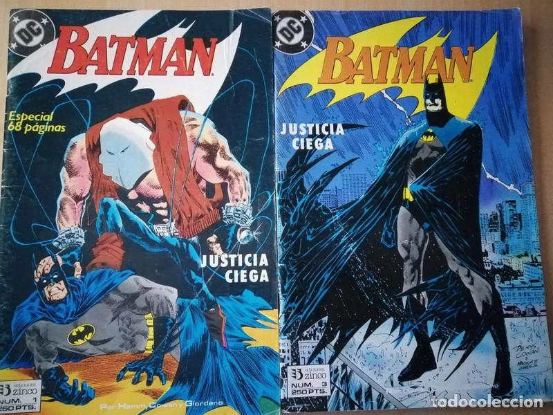 C&oacute;mics: DC Comics BATMAN - JUSTICIA CIEGA 1, 3 Ediciones Zinco - Foto 1