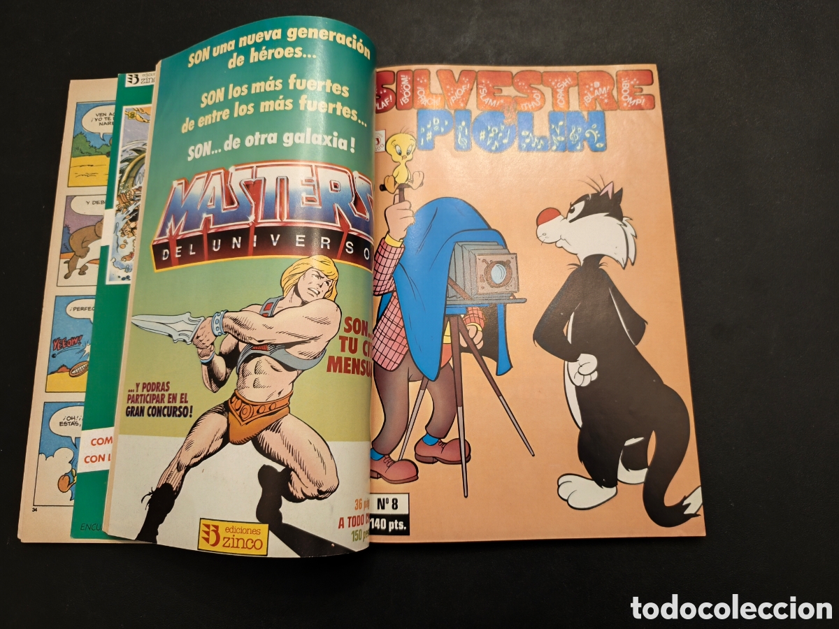 C&oacute;mics: COMIC RETAPADO SILVESTRE Y PIOLIN DEL 6 AL 10 EDICIONES ZINCO - Foto 9