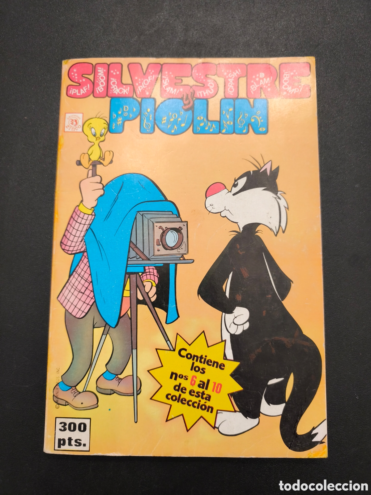 C&oacute;mics: COMIC RETAPADO SILVESTRE Y PIOLIN DEL 6 AL 10 EDICIONES ZINCO - Foto 1