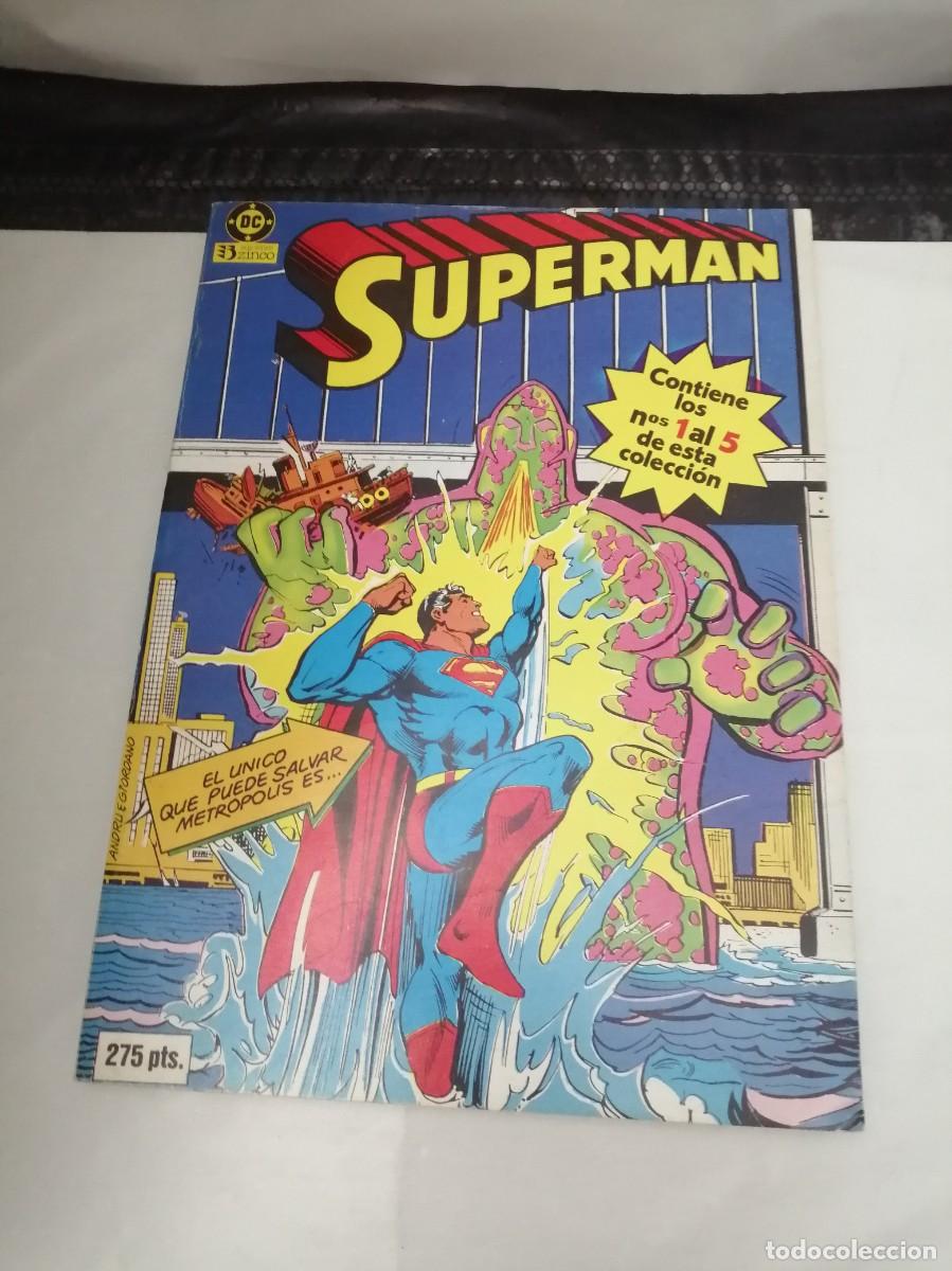 C&oacute;mics: Superman DC Zinco, &Aacute;lbum con N&uacute;meros 1 a 5 - Foto 1