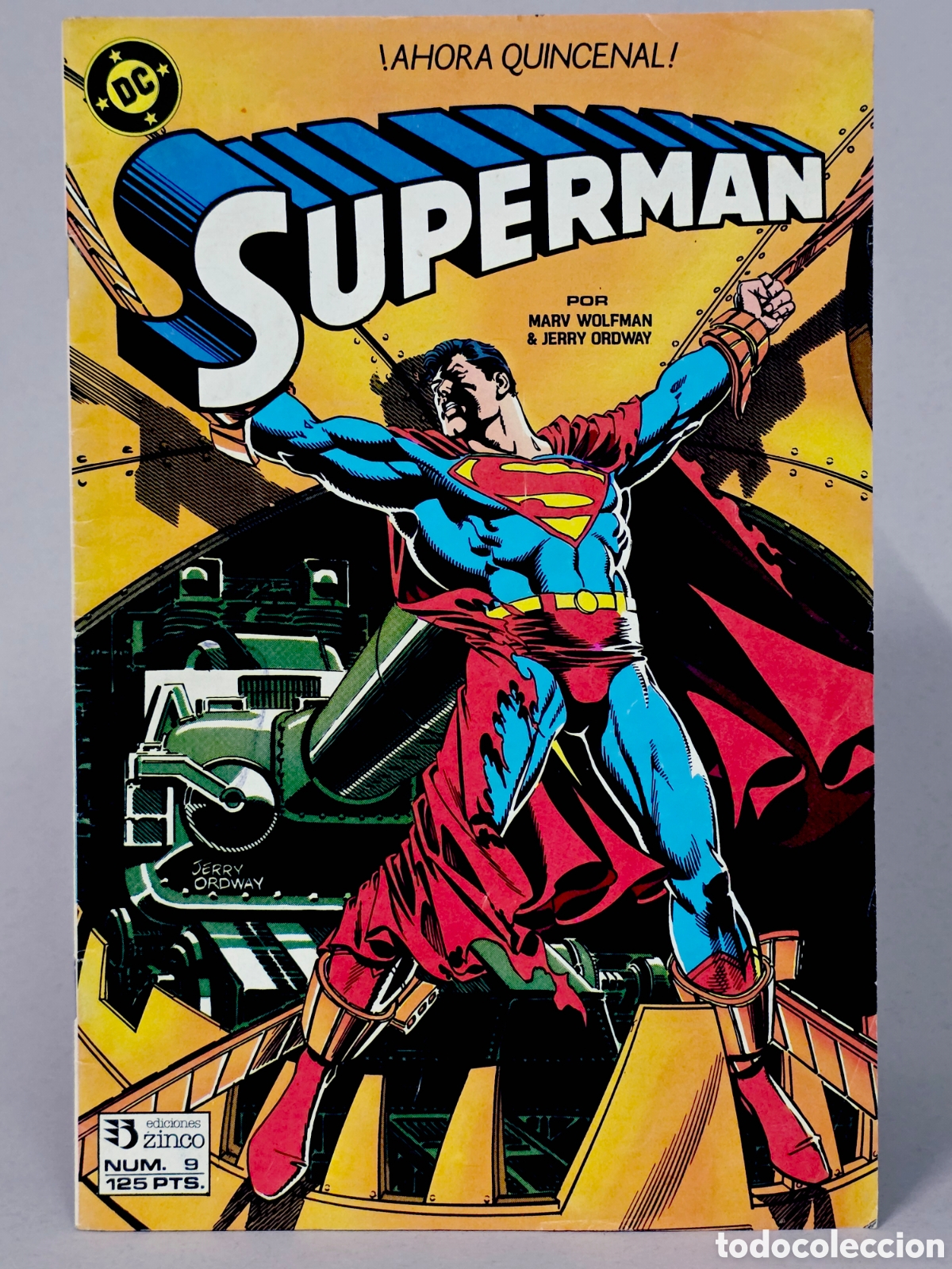 C&oacute;mics: C&Oacute;MIC SUPERMAN 9 EDICIONES ZINCO DC MUY BUEN ESTADO - Foto 1