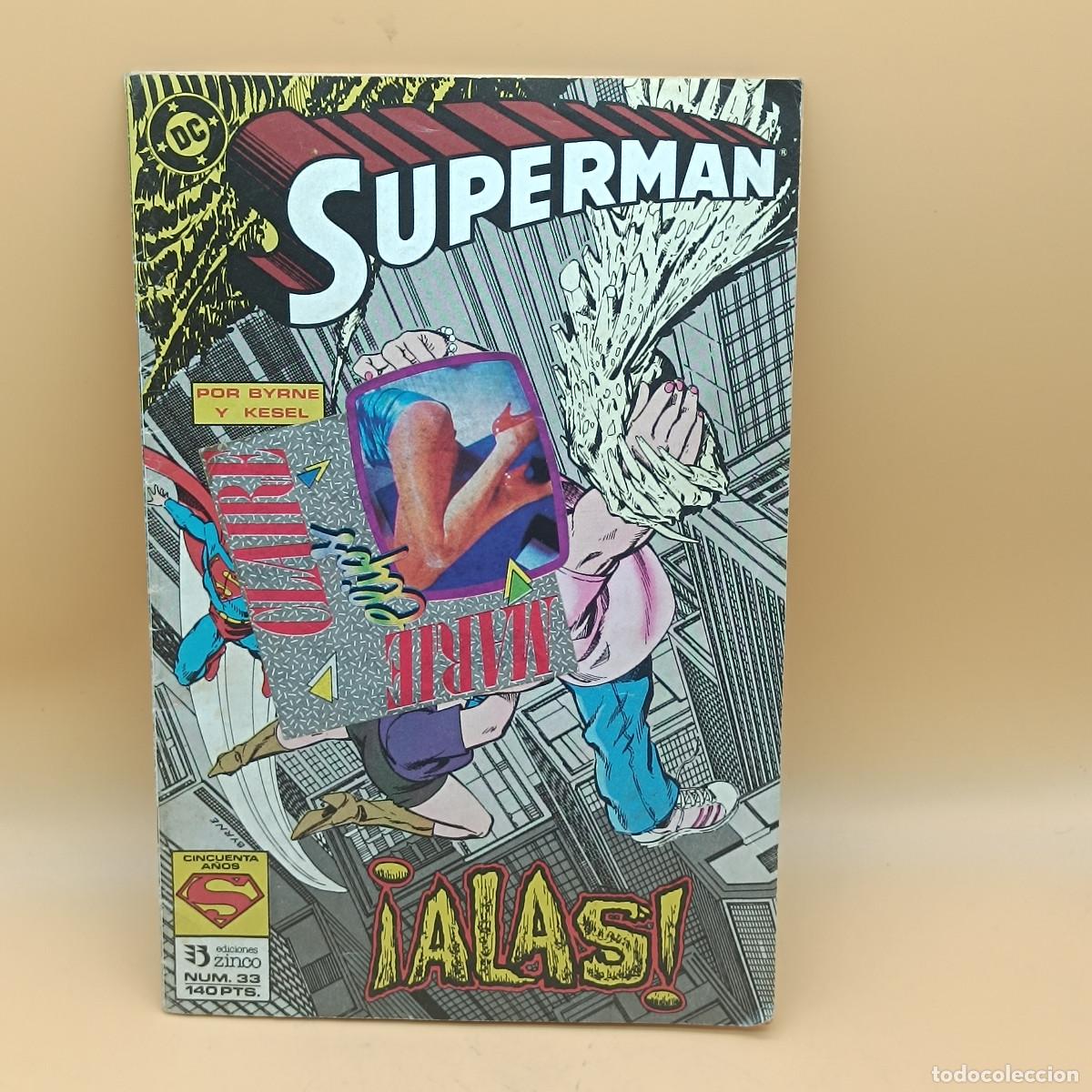 C&oacute;mics: COMIC SUPERMAN ALAS N&ordm;33. DC 1988. CON DEFECTOS, LEER. MYJ. - Foto 1