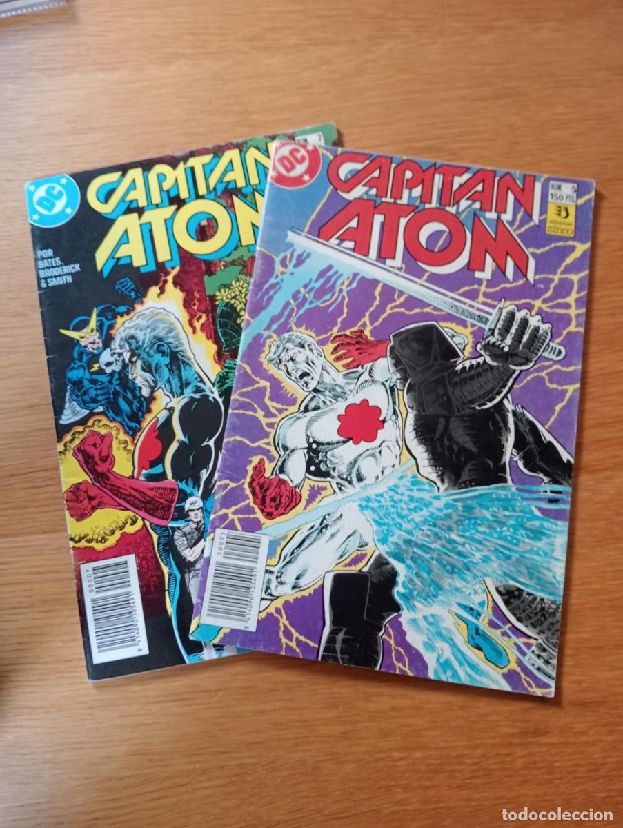 C&oacute;mics: LOTE CON 2 EJEMPLARES DE CAPIT&Aacute;N ATOM (DE 20). GRAPA. ZINCO. DC. 1989. - Foto 1
