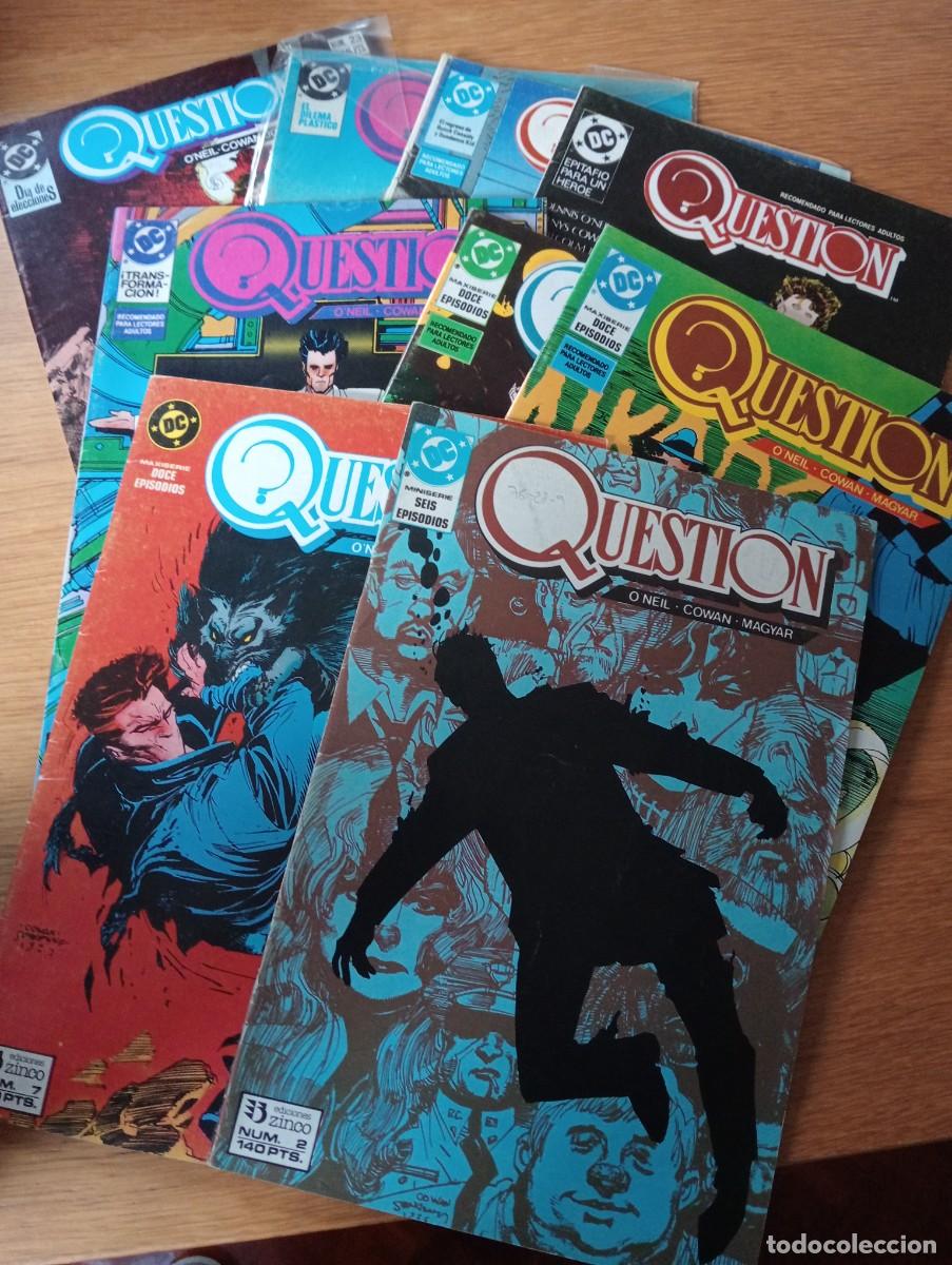 C&oacute;mics: LOTE CON 9 EJEMPLARES DE QUESTION (DE 36). GRAPA. ZINCO. DC. 1988 &ndash; 90. - Foto 1