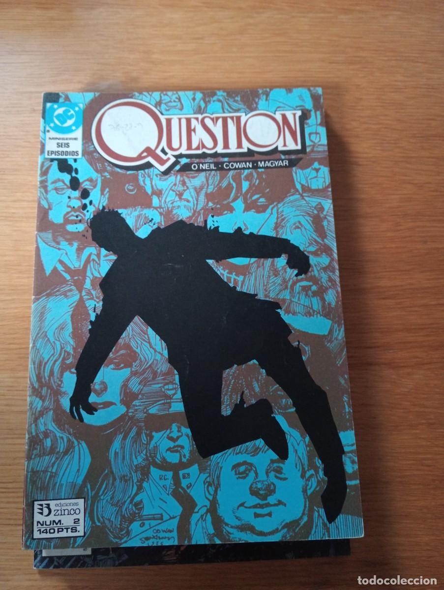 C&oacute;mics: LOTE CON 9 EJEMPLARES DE QUESTION (DE 36). GRAPA. ZINCO. DC. 1988 &ndash; 90. - Foto 2