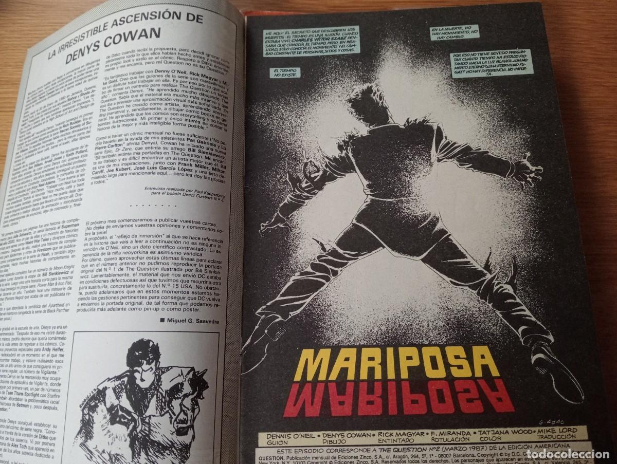 C&oacute;mics: LOTE CON 9 EJEMPLARES DE QUESTION (DE 36). GRAPA. ZINCO. DC. 1988 &ndash; 90. - Foto 11
