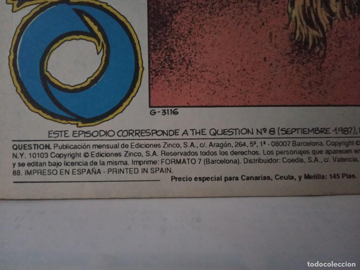 C&oacute;mics: LOTE DE 3 COMICS &rdquo;QUESTION&rdquo; EDICIONES ZINCO DC - Foto 12