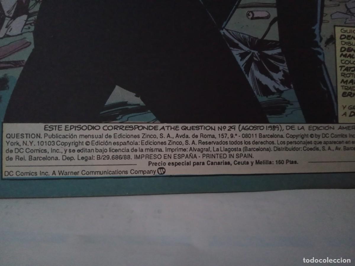 C&oacute;mics: LOTE DE 3 COMICS &rdquo;QUESTION&rdquo; EDICIONES ZINCO DC - Foto 19