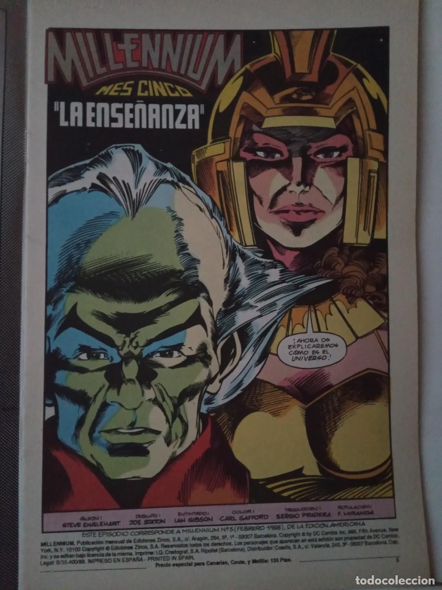 C&oacute;mics: LOTE DE 3 COMICS &rdquo;MILENIUM&rdquo; EDICIONES ZINCO DC - Foto 3
