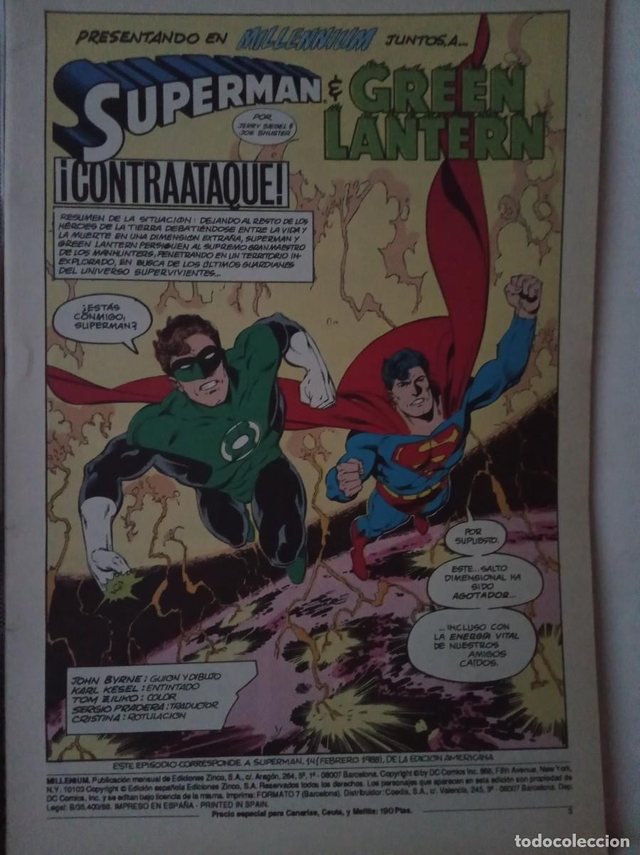 C&oacute;mics: LOTE DE 3 COMICS &rdquo;MILENIUM&rdquo; EDICIONES ZINCO DC - Foto 11