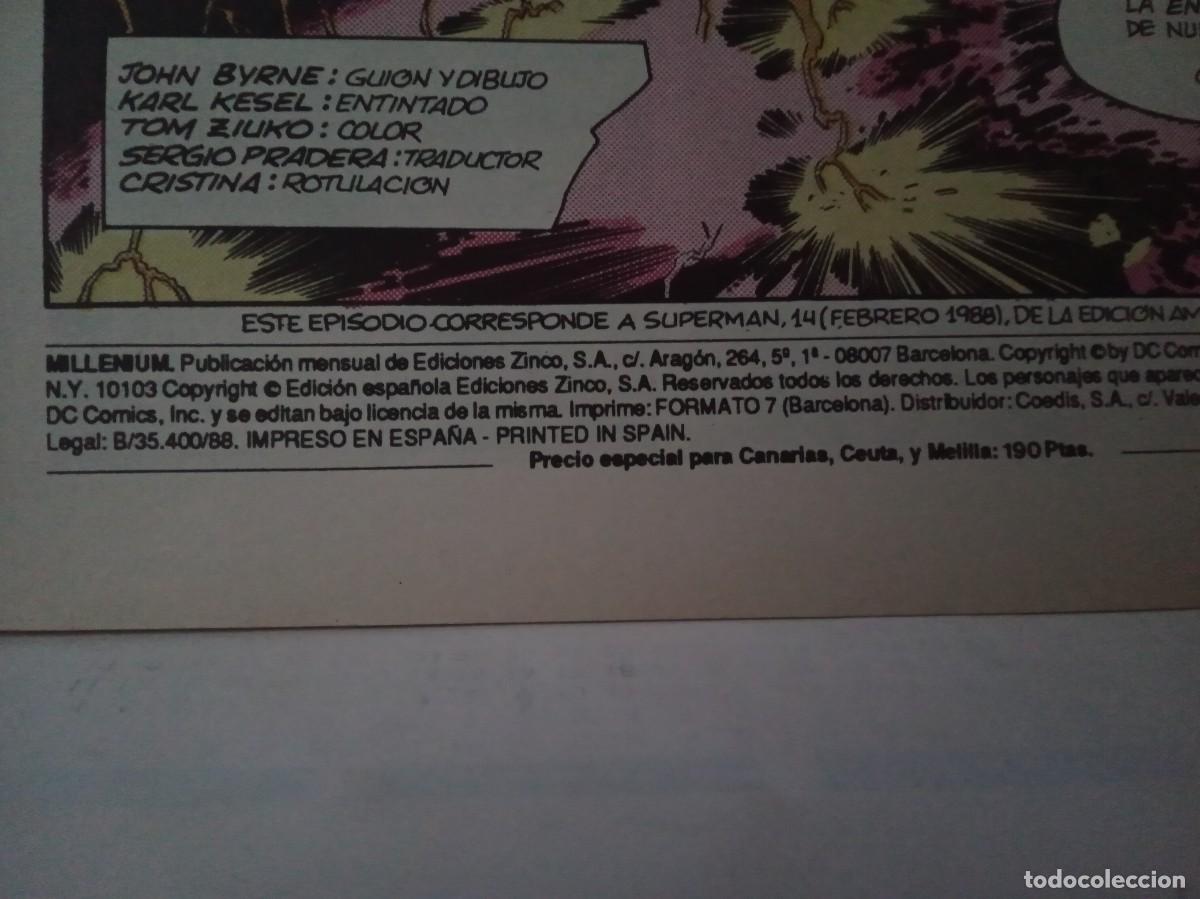 C&oacute;mics: LOTE DE 3 COMICS &rdquo;MILENIUM&rdquo; EDICIONES ZINCO DC - Foto 12