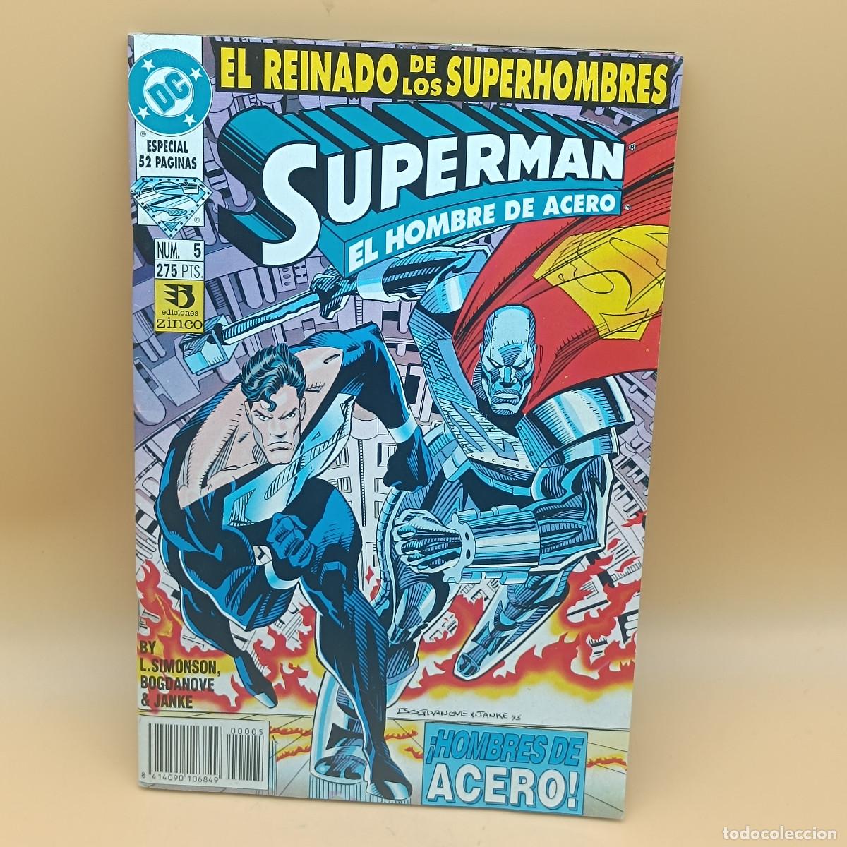 C&oacute;mics: COMIC SUPERMAN EL HOMBRE DE ACERO. N&ordm;5. MYJ. - Foto 1