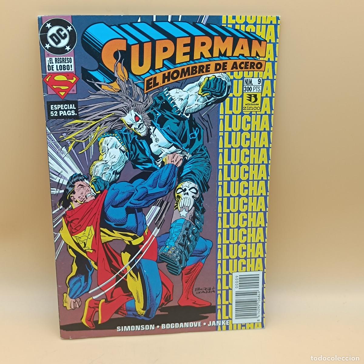 C&oacute;mics: COMIC SUPERMAN EL HOMBRE DE ACERO. N&ordm;9. MYJ. - Foto 1
