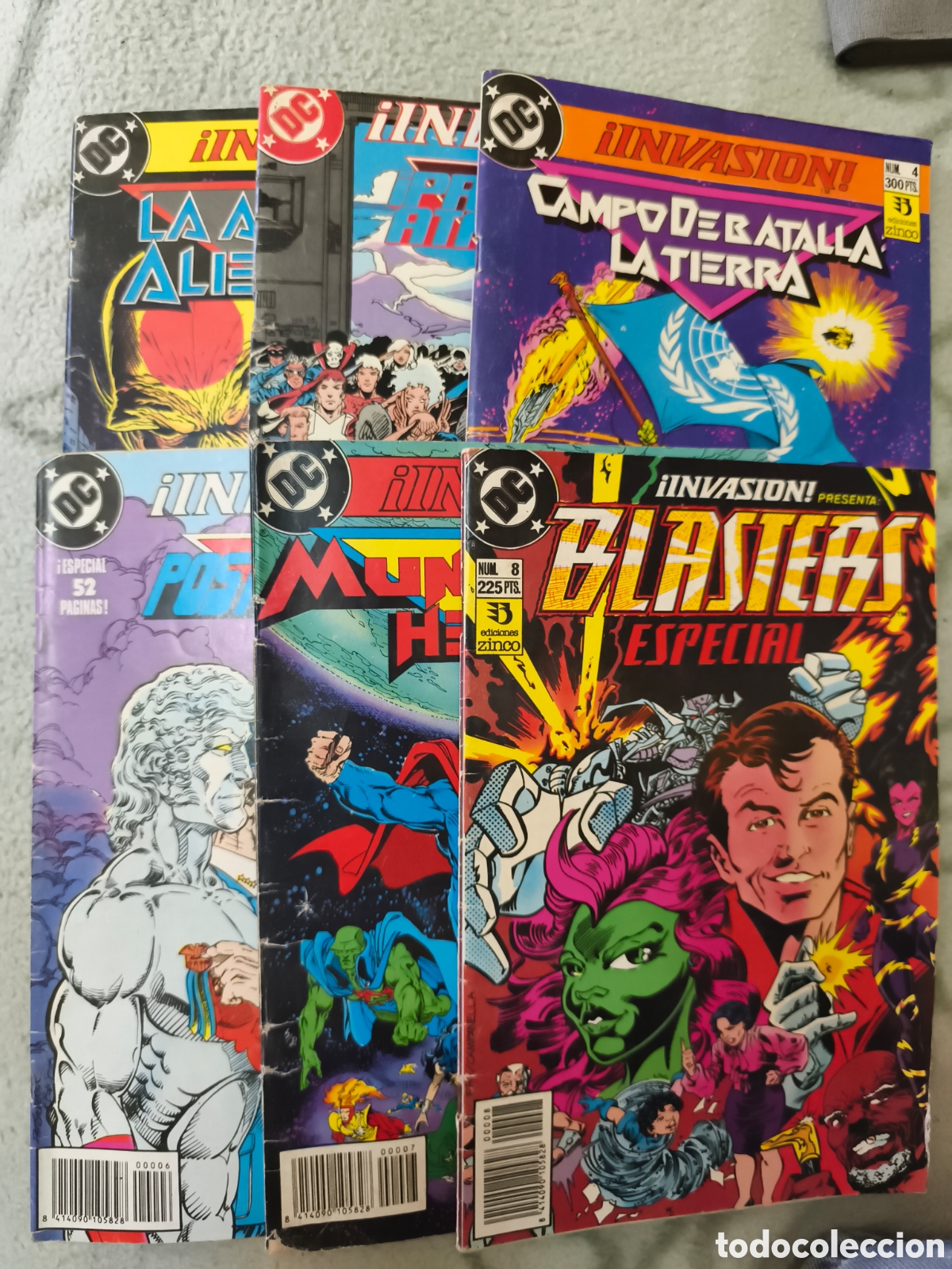 C&oacute;mics: invasion/alianza zinco lote - Foto 1
