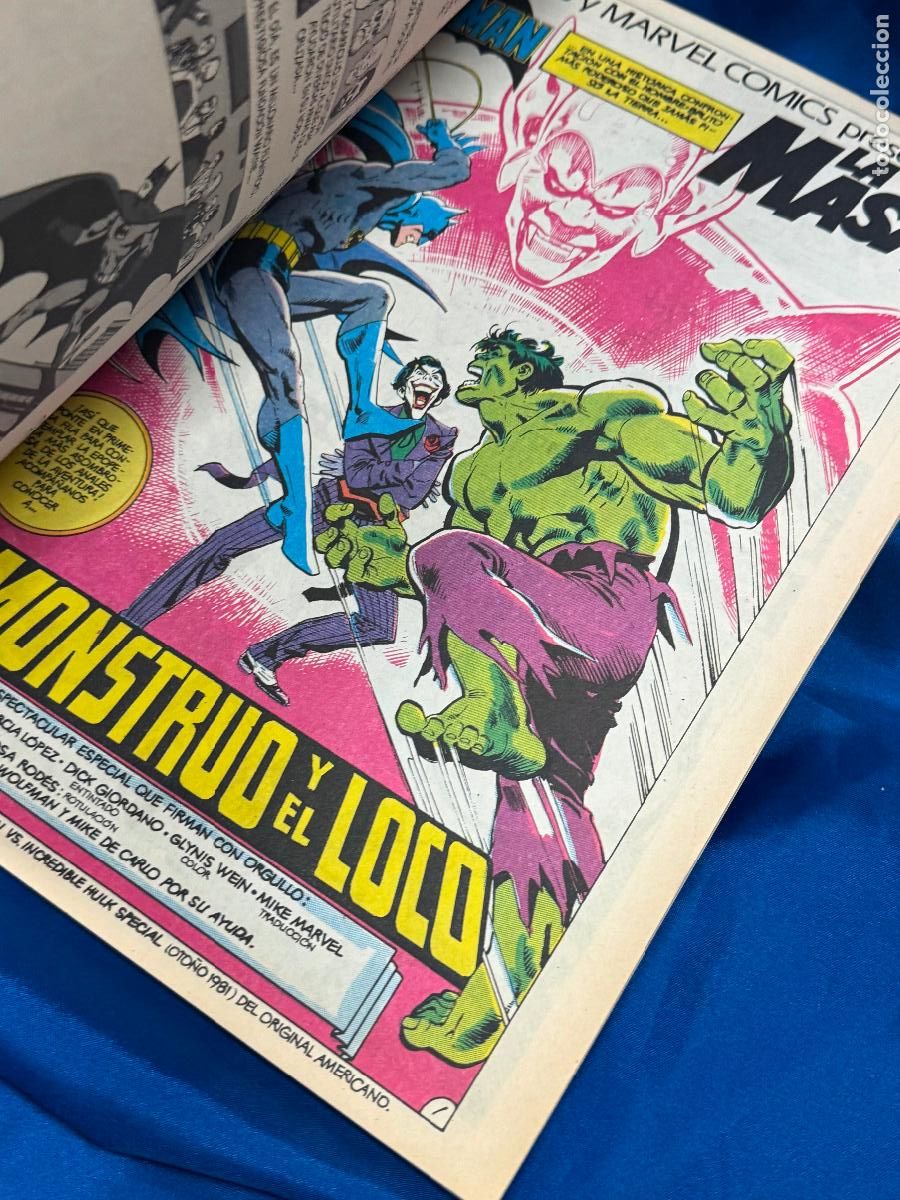 C&oacute;mics: DC Y MARVEL PRESENTAN: BATMAN VS. LA MASA. Ediciones Zinco. 1989 - Foto 2