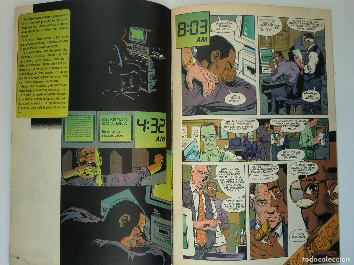 C&oacute;mics: Lote de 4 c&oacute;mics de SUPERMAN N&ordm; 2, 8, 9 y 10 (1993 y 1994) de Ediciones ZINCO - Foto 2