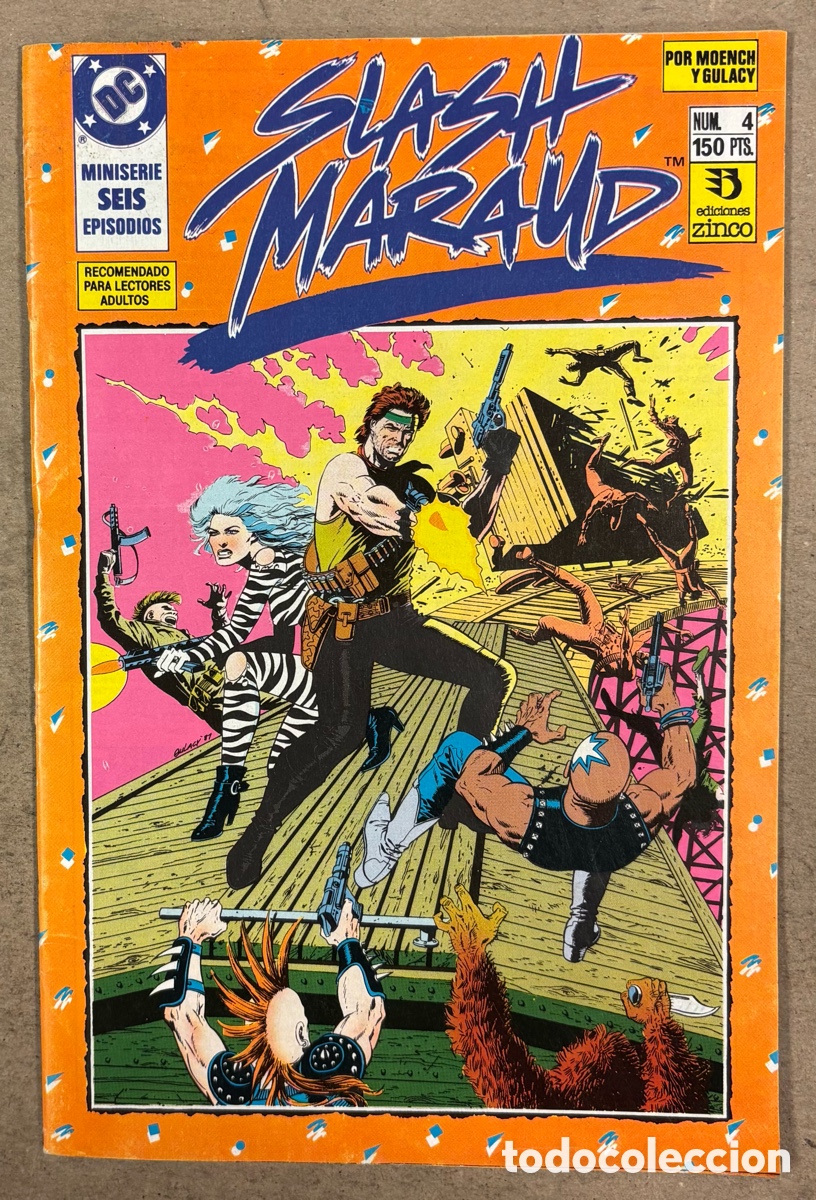 C&oacute;mics: SLASH MARAUD N&deg; 4 (DC COMICS EDICIONES ZINCO 1990). MOENCH Y GULACY. - Foto 1