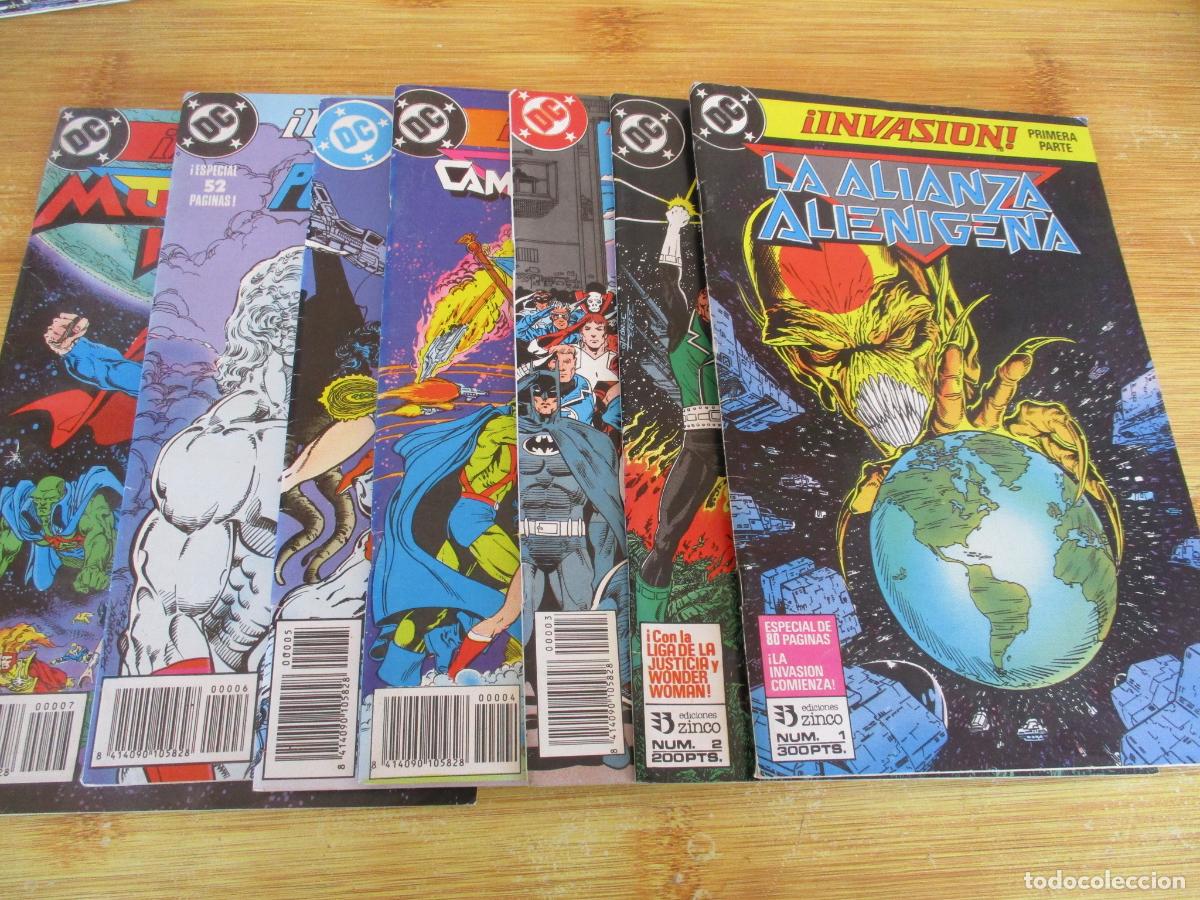 C&oacute;mics: INVASI&Oacute;N- 1 AL 7-DC- ZINCO- SIETE COMICS - Foto 1