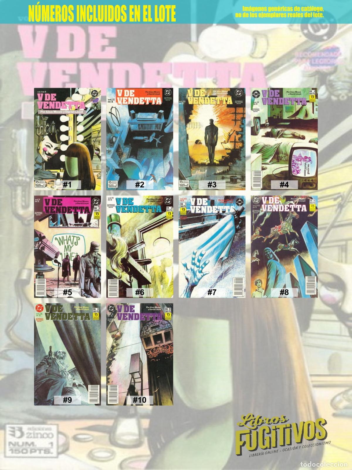 C&oacute;mics: V DE VENDETTA 1 A 10. COMPLETA (Alan Moore/David Lloyd) Zinco, 1989 - Foto 3