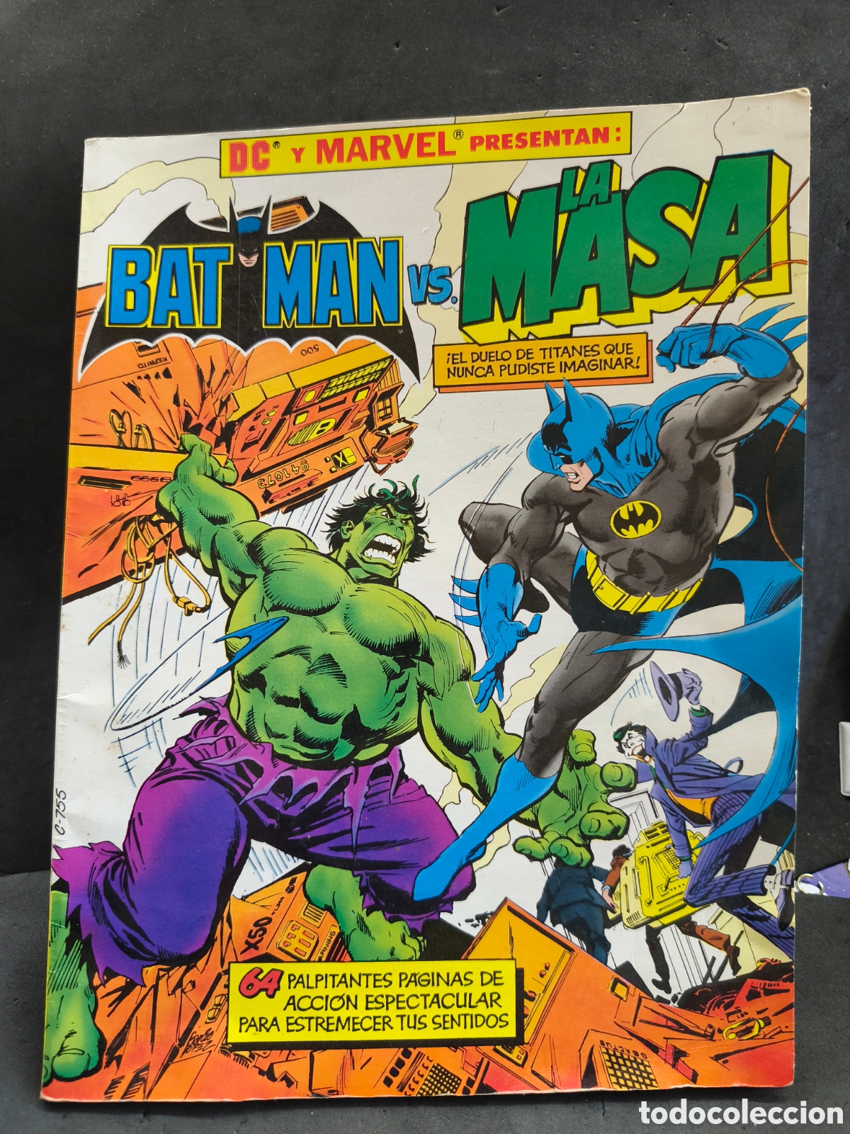C&oacute;mics: DC Y MARVEL PRESENTAN: BATMAN VS. LA MASA. Ediciones Zinco. 1989 - Foto 1