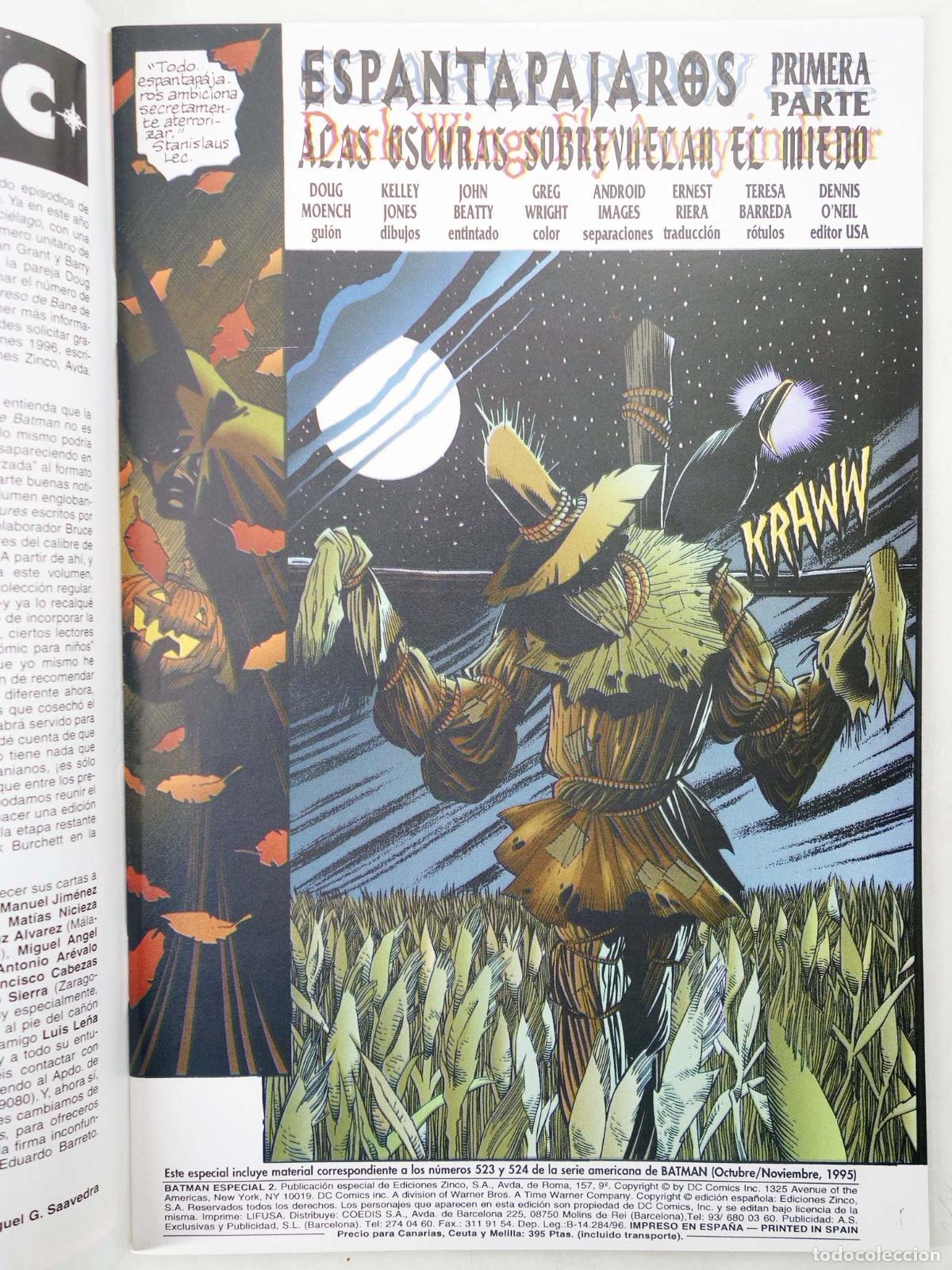C&oacute;mics: DETECTIVE COMICS PRESENTA BATMAN ESPECIAL 2. Zinco, 1996 - Foto 3
