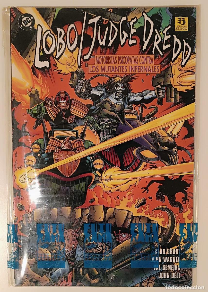 C&oacute;mics: Lobo / Judge Dredd (Alan Grant) - Ediciones Zinco - Excelente - Foto 1