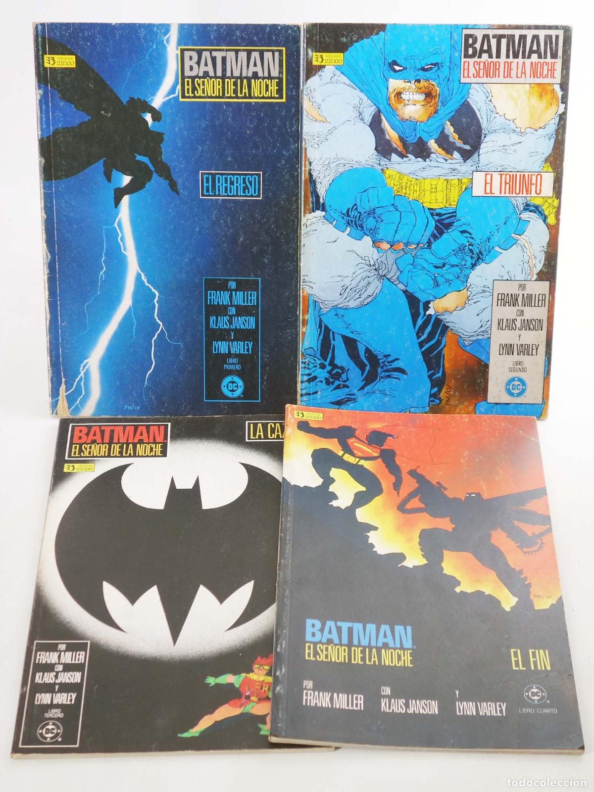 C&oacute;mics: BATMAN EL SE&Ntilde;OR DE LA NOCHE DARK KNIGHT 1 A 4. COMPLETA (Frank Miller/Klaus Janson/Lynn Varley) 1987