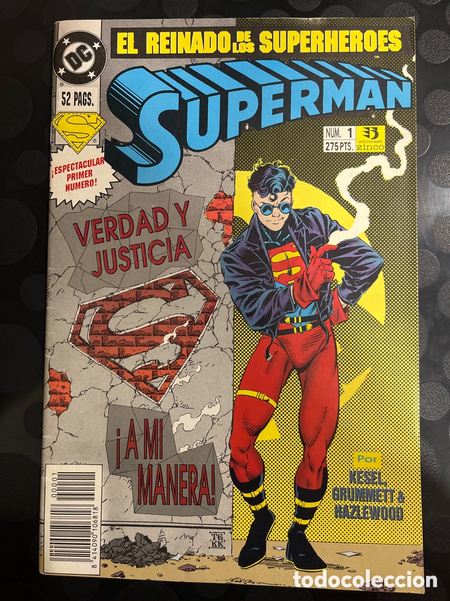 C&oacute;mics: SUPERMAN VOL.3 N.1 EL REINADO DE LOS SUPERH&Eacute;ROES DC ( 1983/1996 )