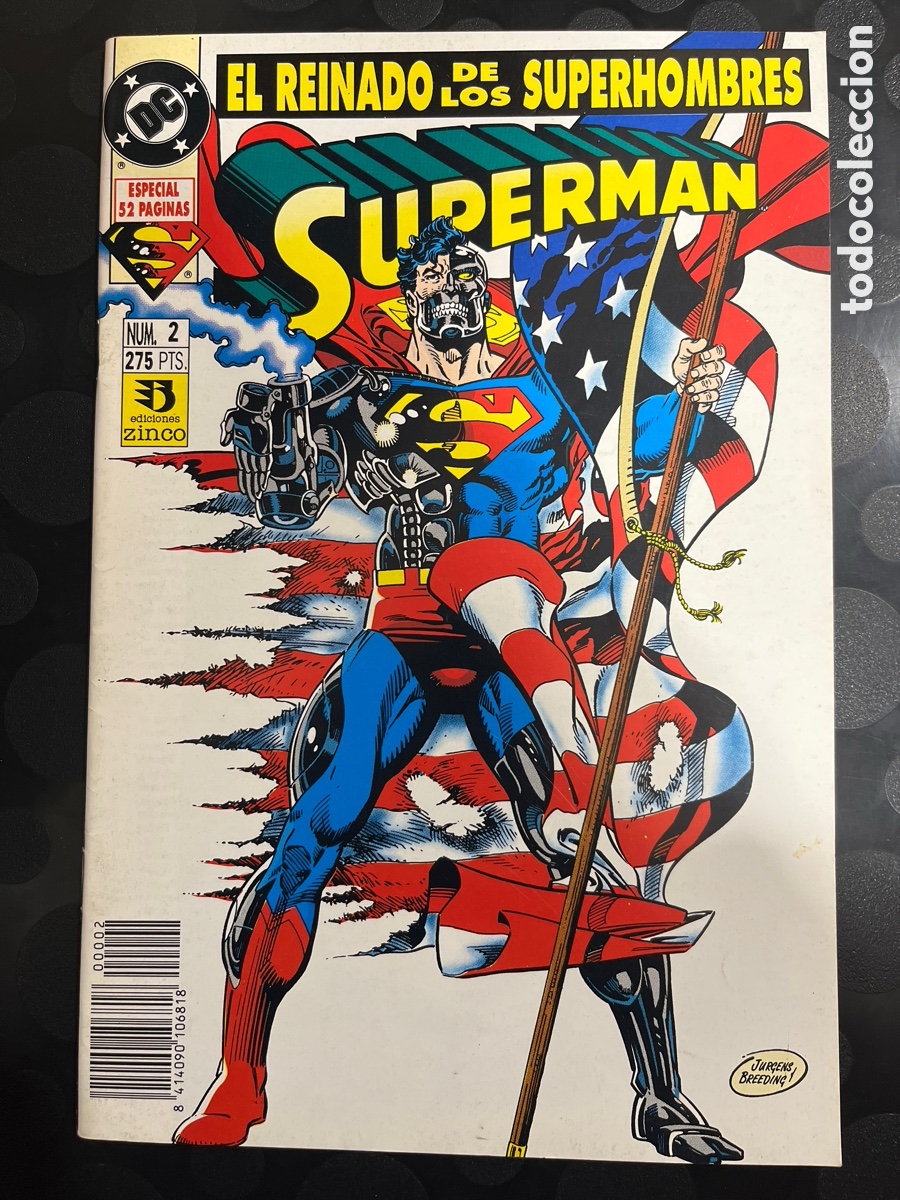 C&oacute;mics: SUPERMAN VOL.3 N.2 EL REINADO DE LOS SUPERHOMBRES DC ( 1983/1996 )
