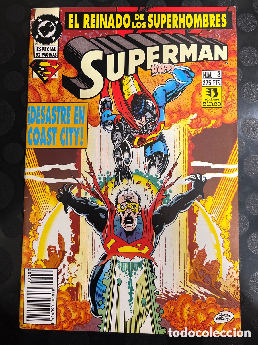 C&oacute;mics: SUPERMAN VOL.3 N.3 EL REINADO DE LOS SUPERHOMBRES DC ( 1983/1996 )