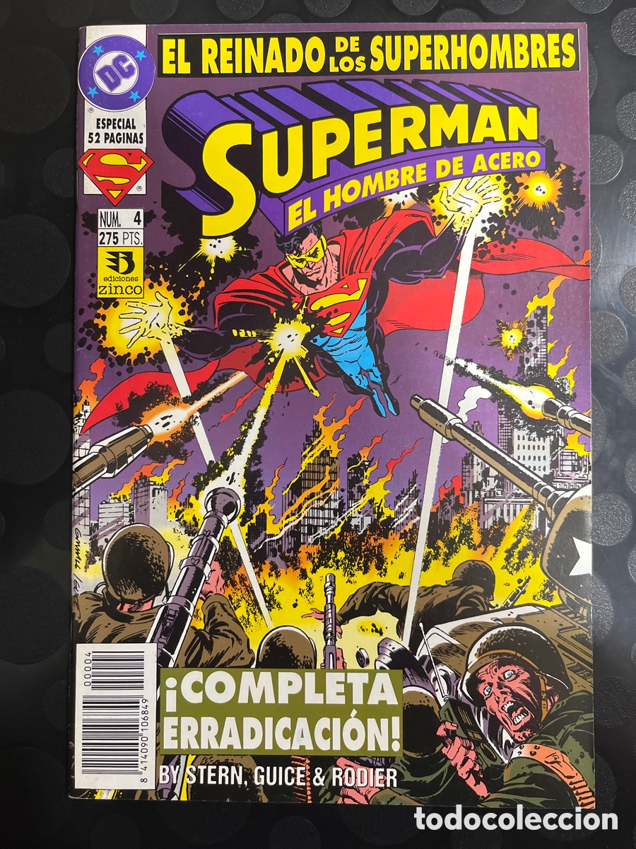 C&oacute;mics: SUPERMAN N.4 EL HOMBRE DE ACERO : EL REINADO DE LOS SUPERHOMBRES DC ( 1993/1994 )