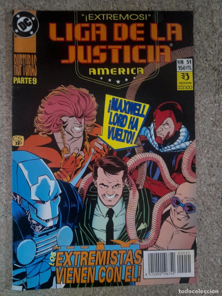 C&oacute;mics: Liga De La Justicia Internacional/America 51. DC Comics.Zinco