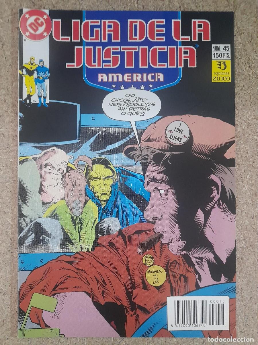 C&oacute;mics: Liga De La Justicia Internacional/America 45. DC Comics.Zinco