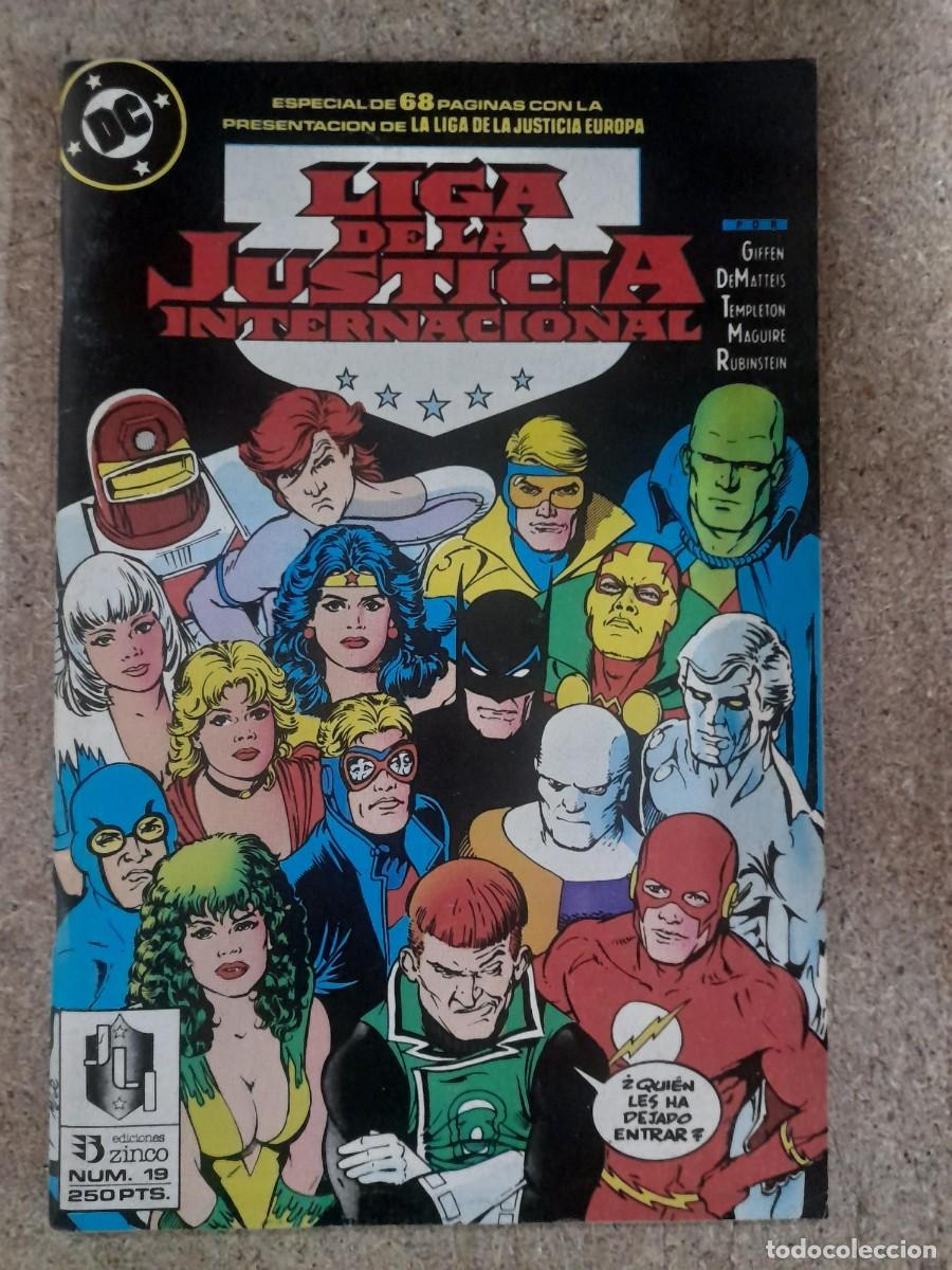 C&oacute;mics: Liga De La Justicia Internacional/America 19. DC Comics.Zinco