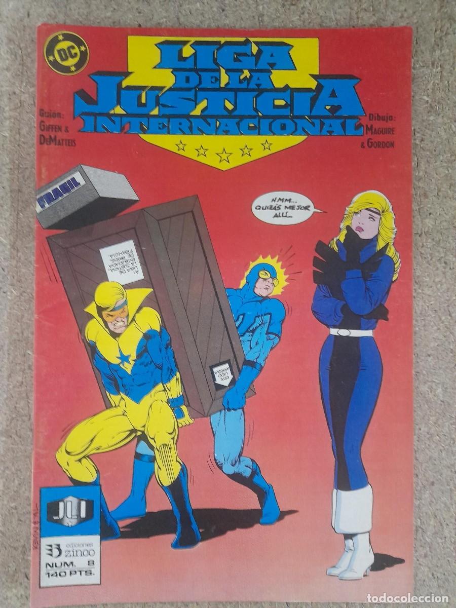 C&oacute;mics: Liga De La Justicia Internacional/America 8. DC Comics.Zinco