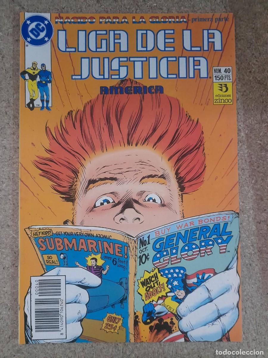C&oacute;mics: Liga De La Justicia Internacional/America 40. DC Comics.Zinco