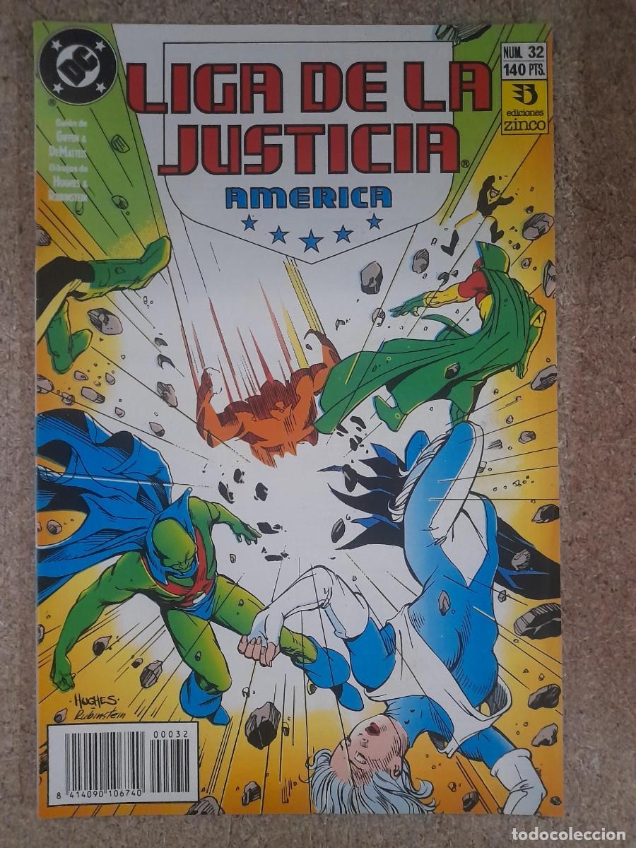 C&oacute;mics: Liga De La Justicia Internacional/America 32. DC Comics.Zinco