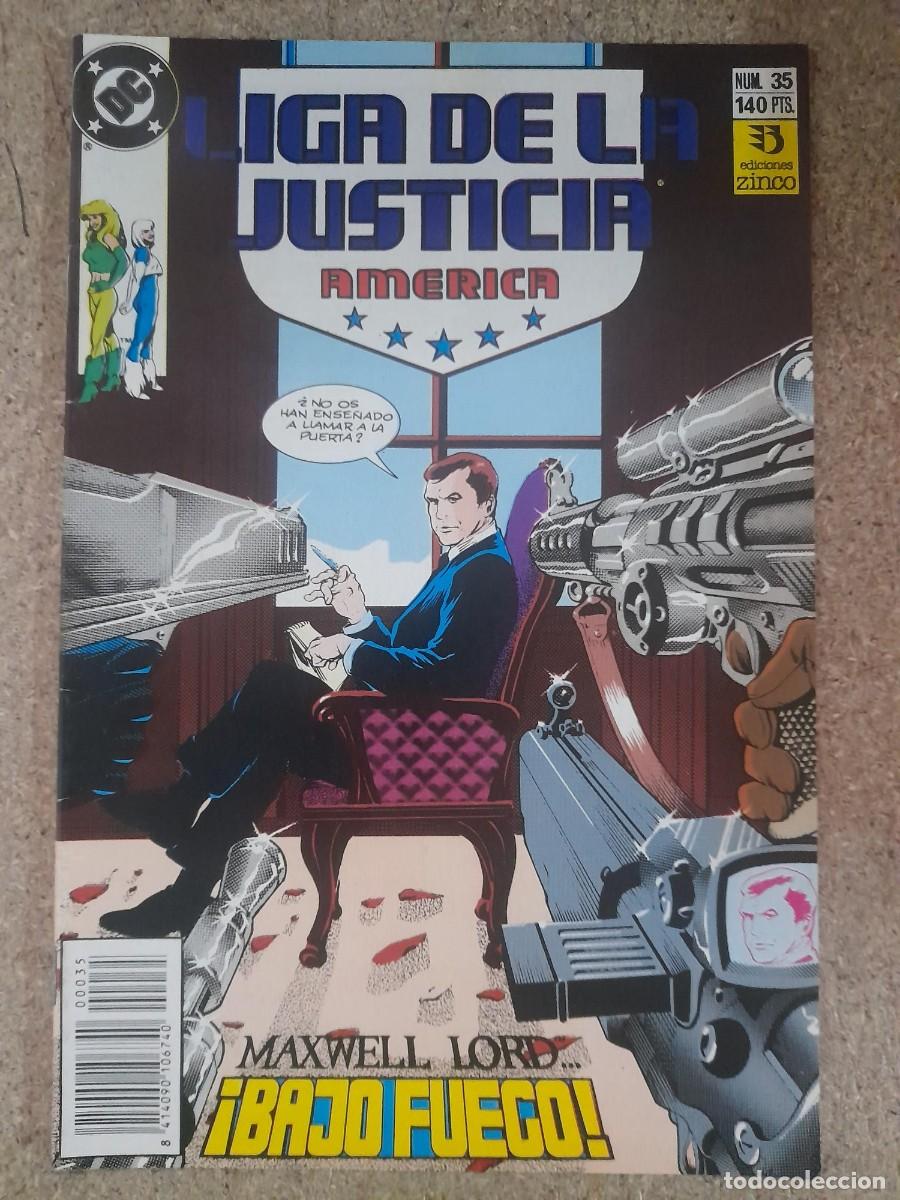 C&oacute;mics: Liga De La Justicia Internacional/America 35. DC Comics.Zinco