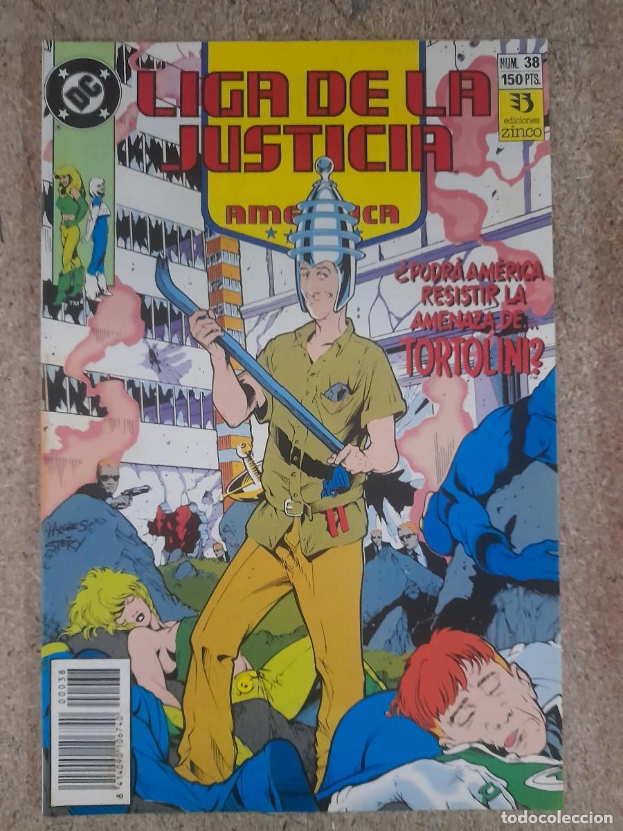 C&oacute;mics: Liga De La Justicia Internacional/America 38. DC Comics.Zinco