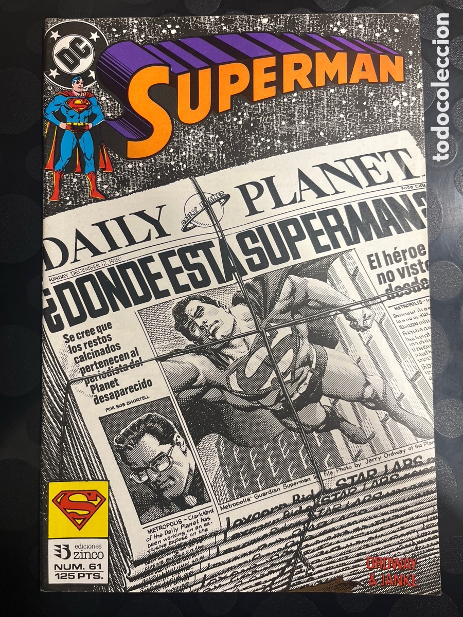 C&oacute;mics: SUPERMAN VOL.2 N.61 EL HOMBRE DE ACERO ( 1987/1993 )