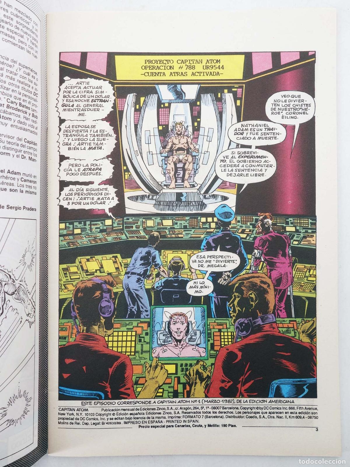 C&oacute;mics: CAPITAN ATOM 1 A 20. COMPLETA. Zinco, 1989 - Foto 7