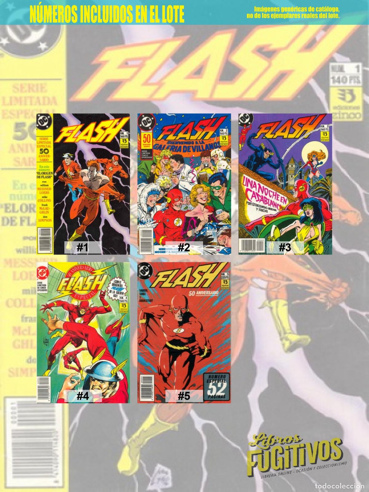 C&oacute;mics: FLASH 1 A 5. COMPLETA. Zinco, 1990 - Foto 3