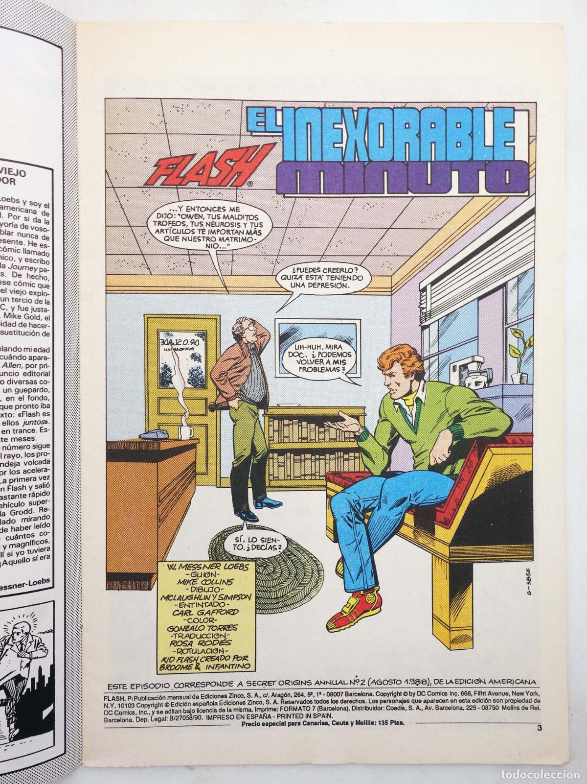 C&oacute;mics: FLASH 1 A 5. COMPLETA. Zinco, 1990 - Foto 4