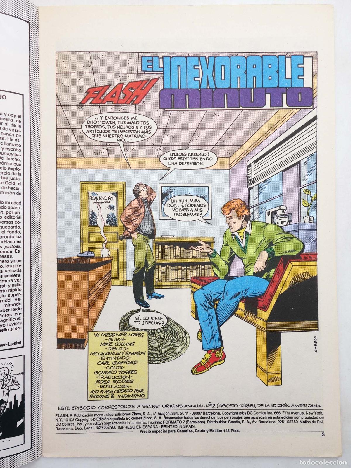 C&oacute;mics: FLASH 1 A 5. COMPLETA. Zinco, 1990 - Foto 5