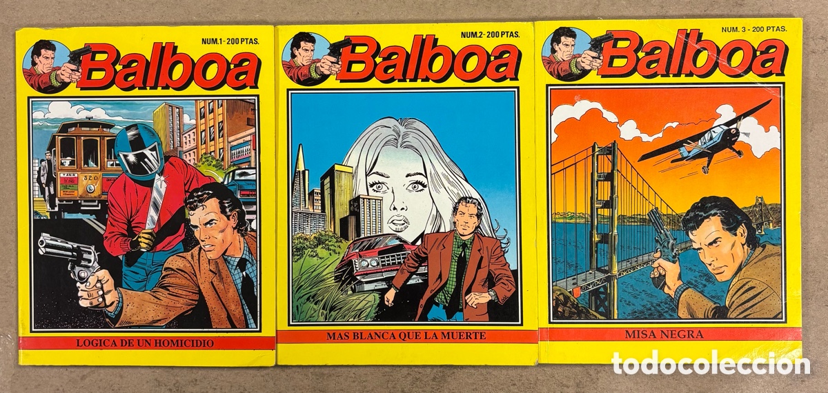 C&oacute;mics: BALBOA N&deg; 1 - & 3. EDICIONES ZINCO 1989. LOTE DE 3 EJEMPLARES.